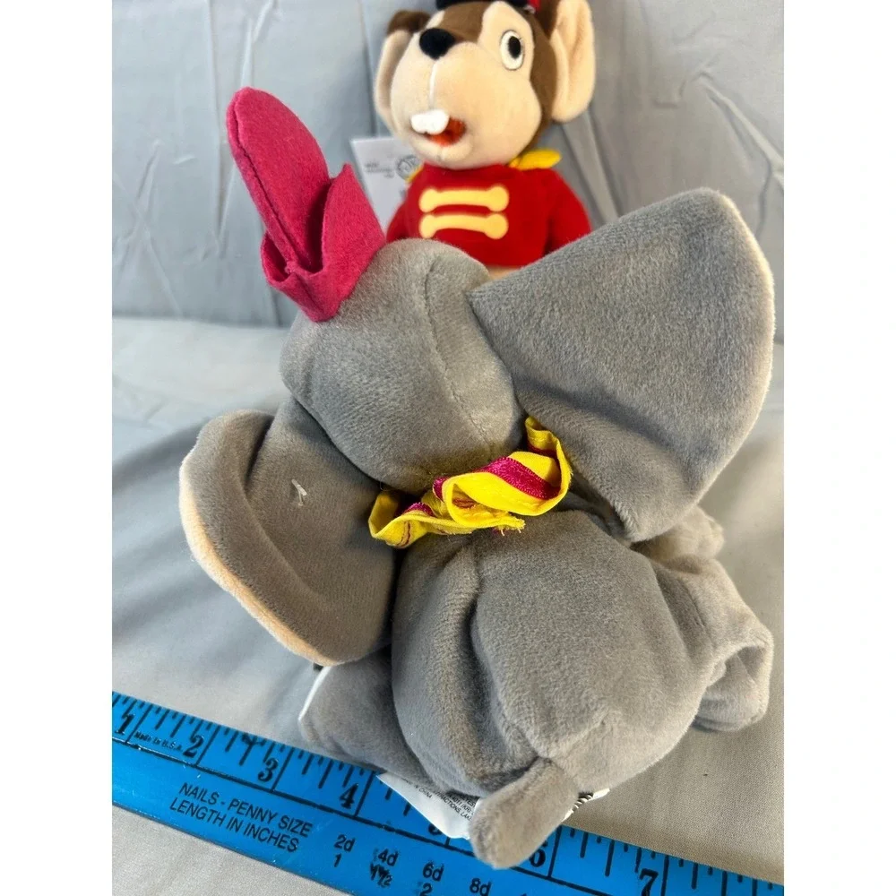 Disney Store Dumbo and Timothy Mouse Mini Bean Bag Plush Set NWT 7-8 Inch‎